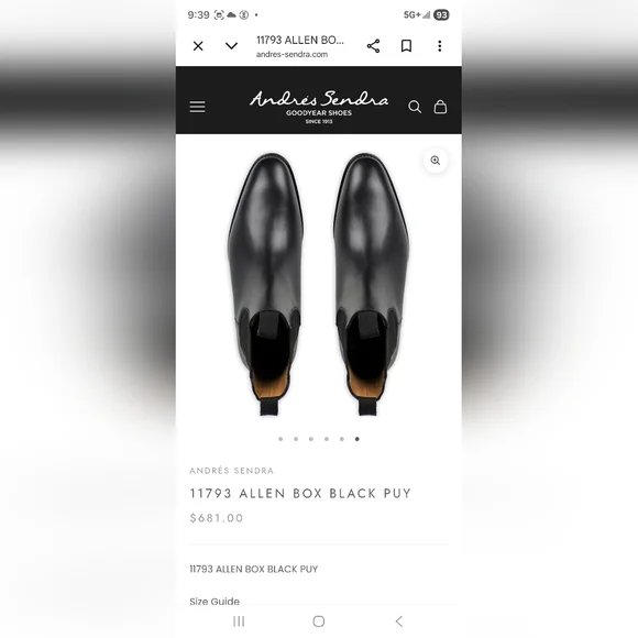 Adres Sendra Black Leather Chelsea Boots - Picture 10 of 12